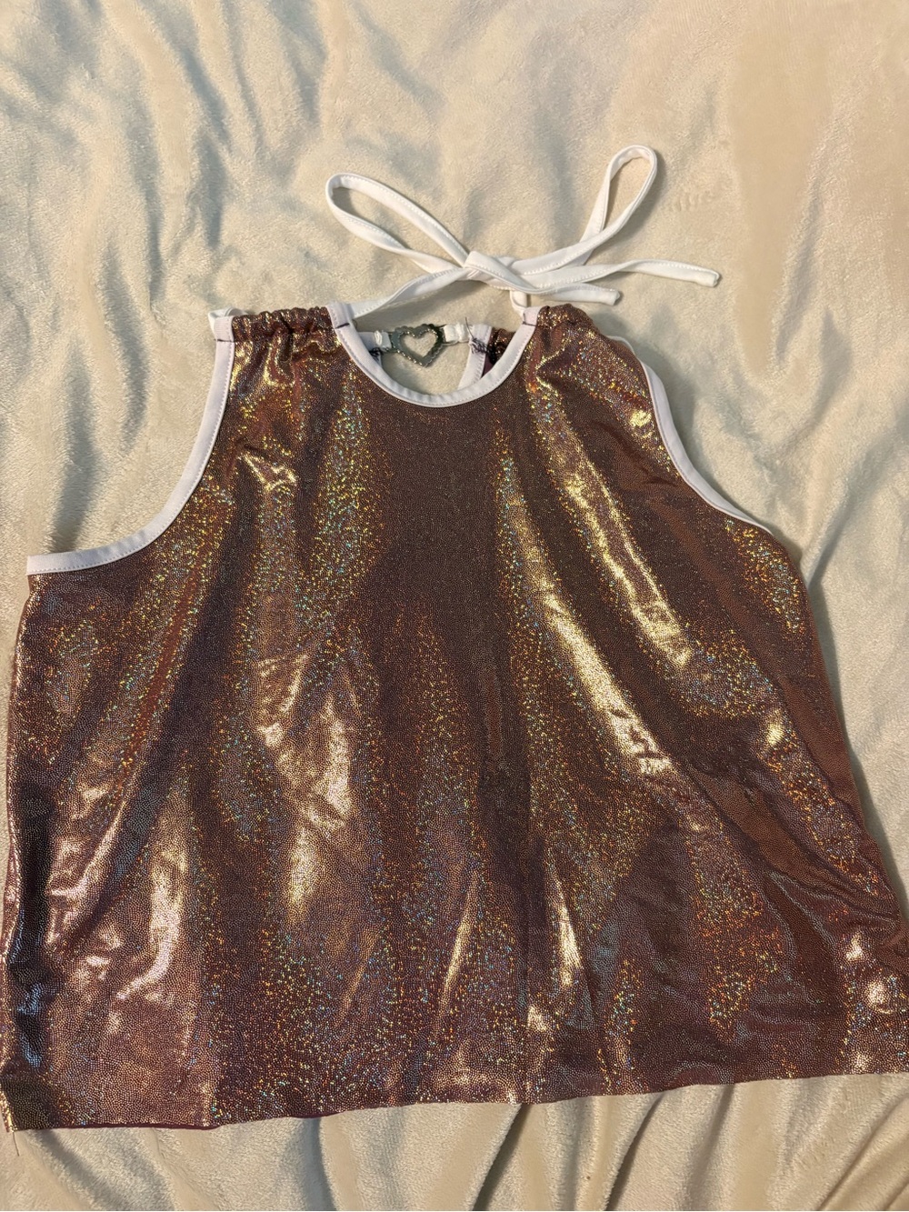 Y2K glittery tank top